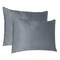 Homeroots 20 x 26 in. Dark Gray Dreamy Silky Satin Standard Size Pillowcases 387880 - alternate 2